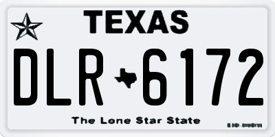 TX license plate DLR6172