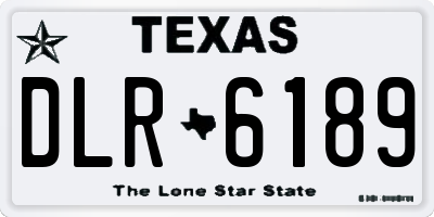 TX license plate DLR6189