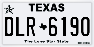 TX license plate DLR6190