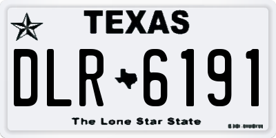 TX license plate DLR6191