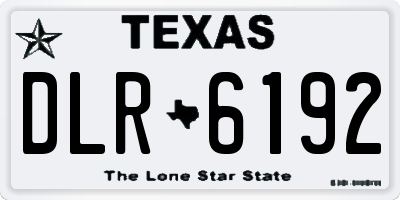 TX license plate DLR6192