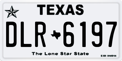 TX license plate DLR6197