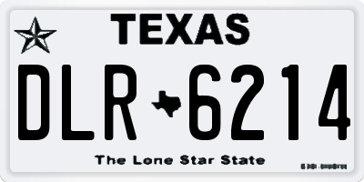 TX license plate DLR6214