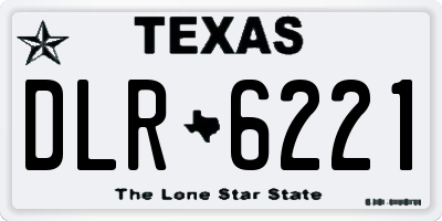 TX license plate DLR6221