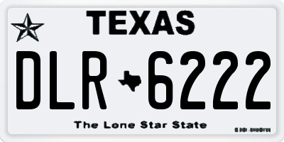 TX license plate DLR6222