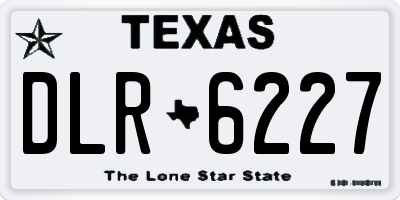 TX license plate DLR6227