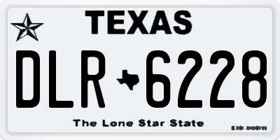 TX license plate DLR6228
