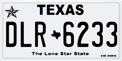 TX license plate DLR6233