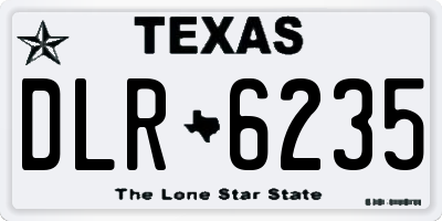 TX license plate DLR6235