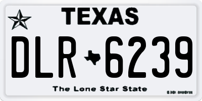 TX license plate DLR6239