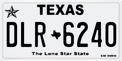 TX license plate DLR6240