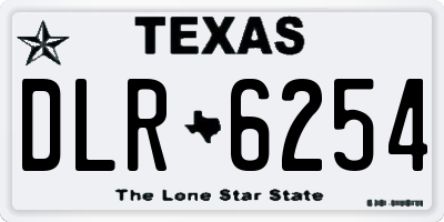 TX license plate DLR6254