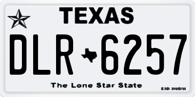 TX license plate DLR6257