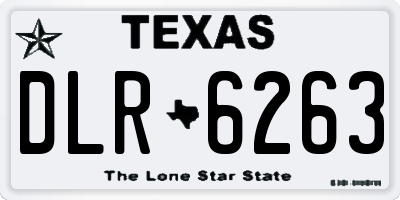 TX license plate DLR6263