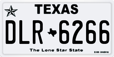 TX license plate DLR6266