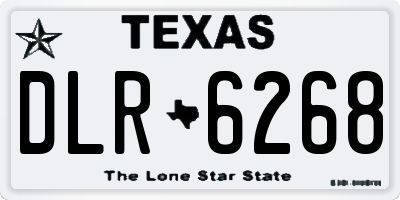 TX license plate DLR6268
