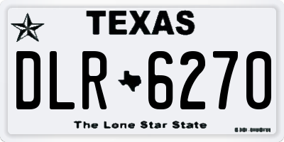 TX license plate DLR6270