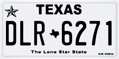 TX license plate DLR6271