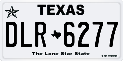 TX license plate DLR6277