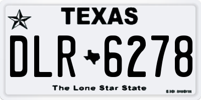 TX license plate DLR6278