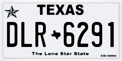 TX license plate DLR6291