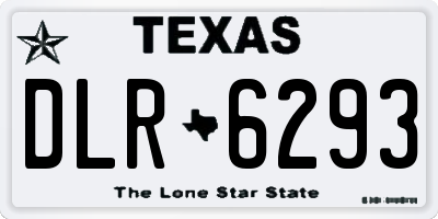 TX license plate DLR6293