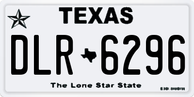 TX license plate DLR6296