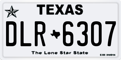 TX license plate DLR6307