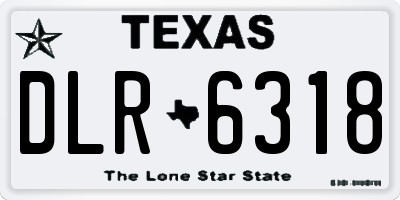 TX license plate DLR6318