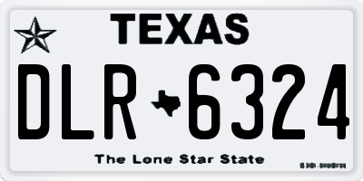 TX license plate DLR6324