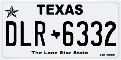 TX license plate DLR6332