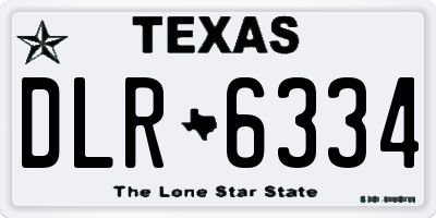 TX license plate DLR6334