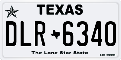 TX license plate DLR6340