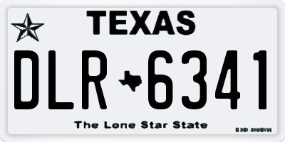 TX license plate DLR6341