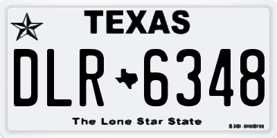 TX license plate DLR6348