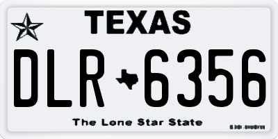 TX license plate DLR6356