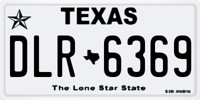 TX license plate DLR6369