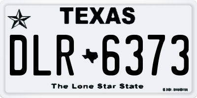 TX license plate DLR6373