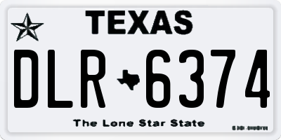 TX license plate DLR6374