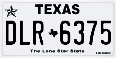 TX license plate DLR6375