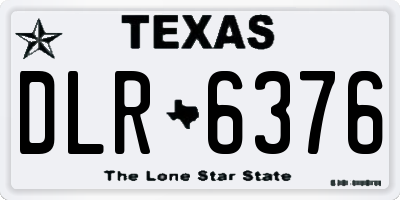 TX license plate DLR6376