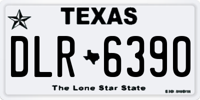 TX license plate DLR6390