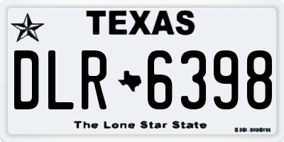 TX license plate DLR6398