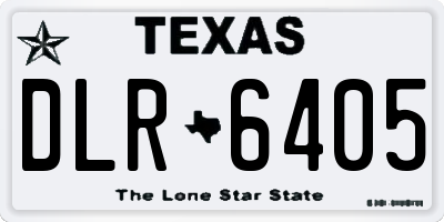 TX license plate DLR6405
