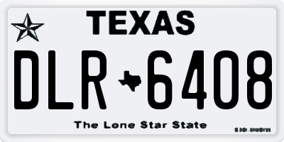 TX license plate DLR6408