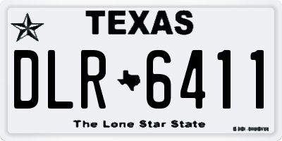 TX license plate DLR6411