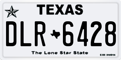 TX license plate DLR6428