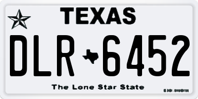 TX license plate DLR6452