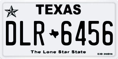 TX license plate DLR6456