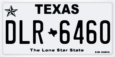 TX license plate DLR6460